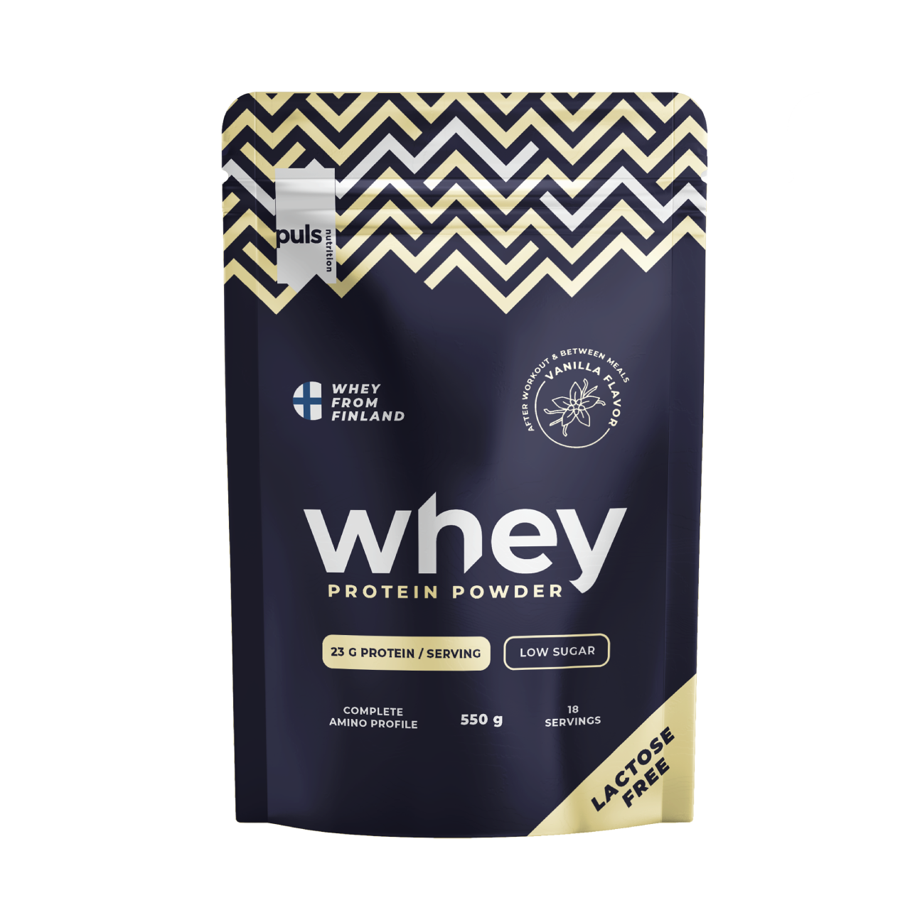 PULS Nutrition WHEY Vanilla 550g LACTOSE FREE