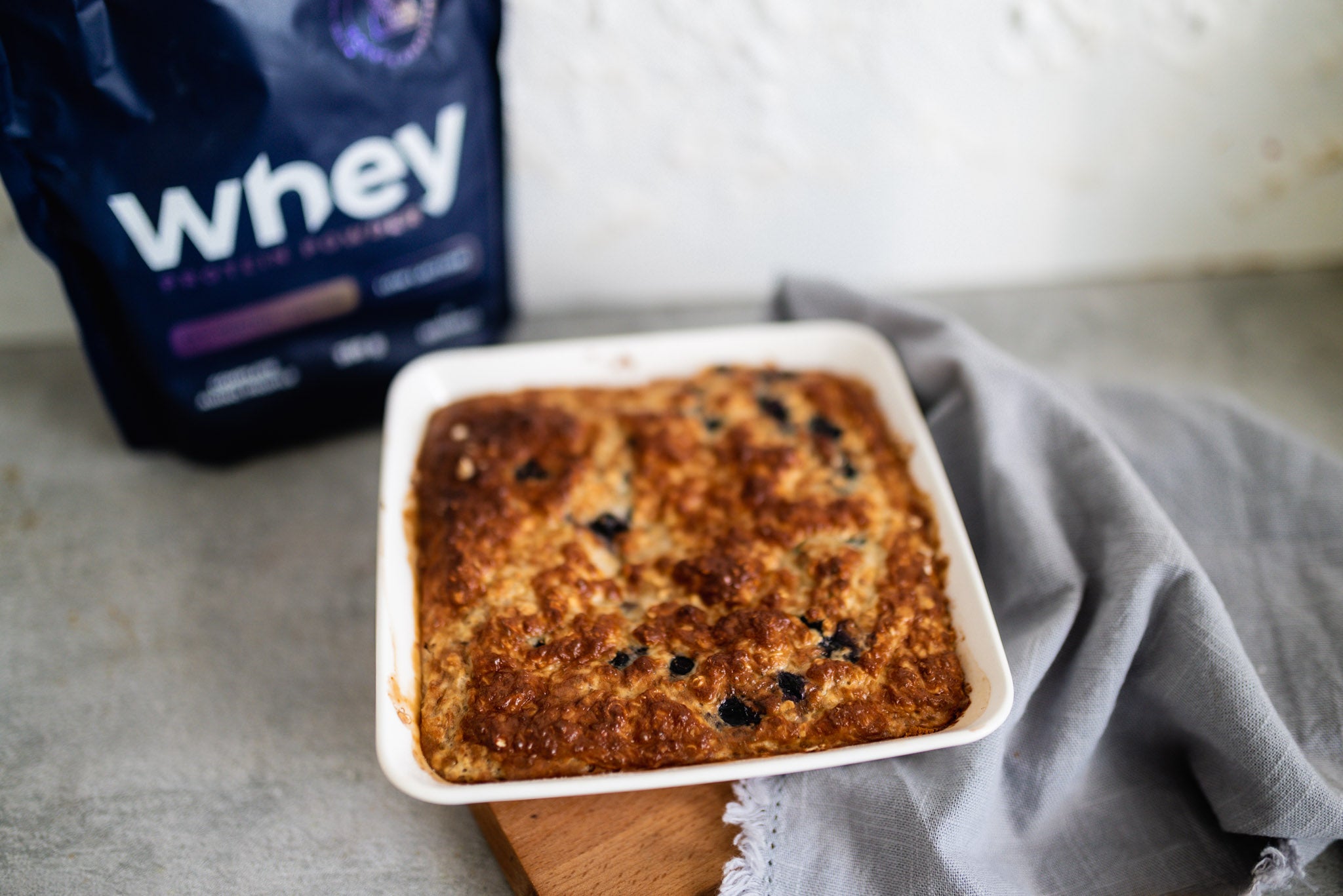 Oven baked oat porridge