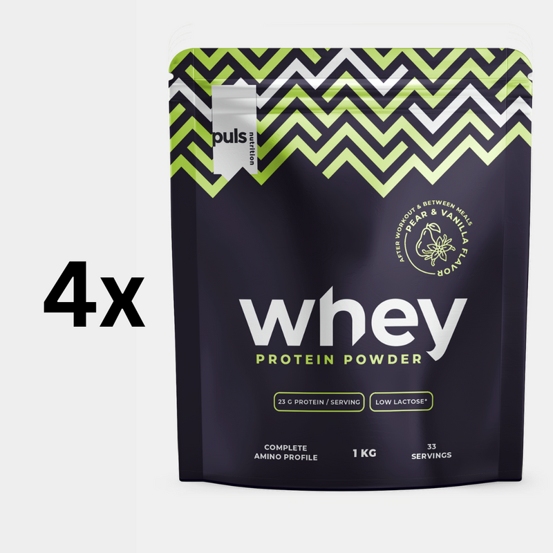 WHEY Pear&Vanilla 4x1kg LOW LACTOSE