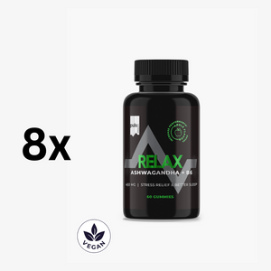 RELAX Ashwagandha +B6 60 gummies x 8 pcs