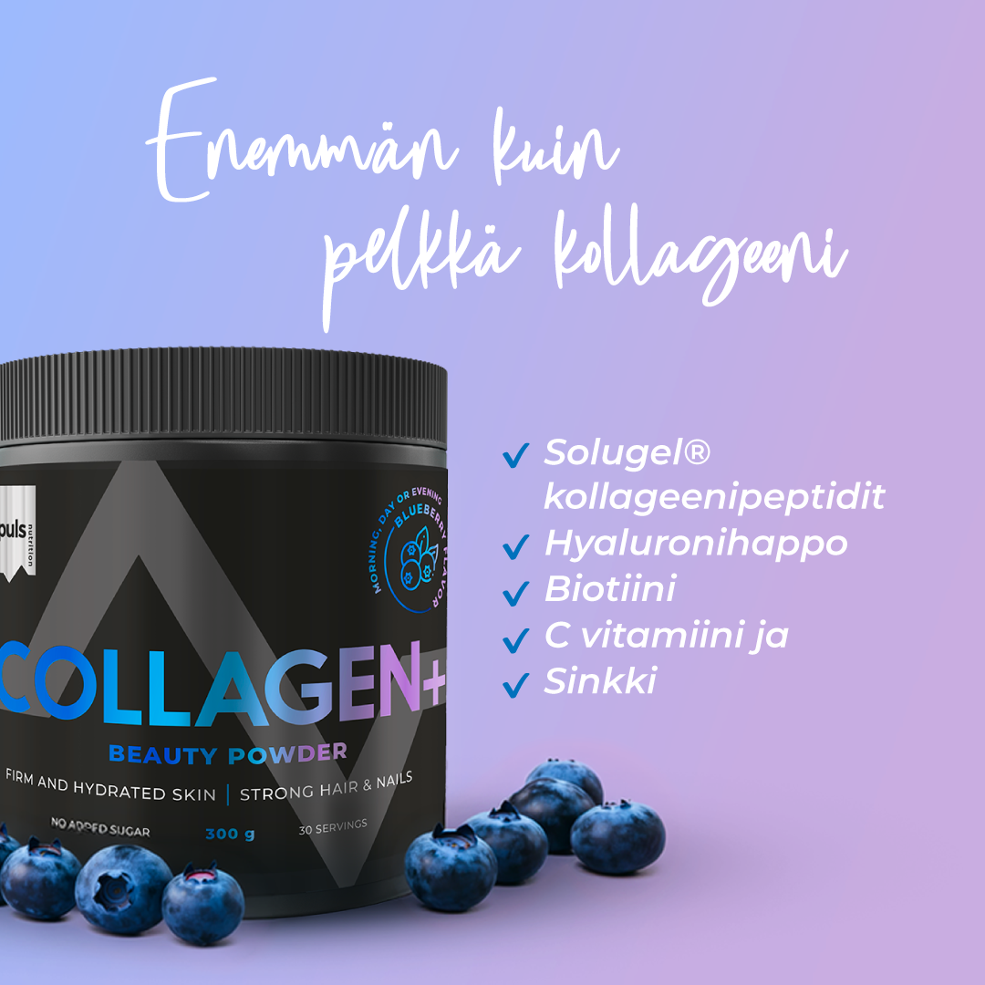 Kollageeni jauhe mustikka banneri mobile