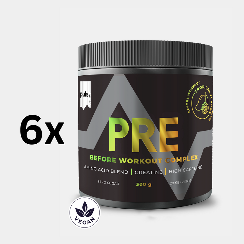 PRE-WORKOUT COMPLEX Trooppiset hedelmät 6x300g