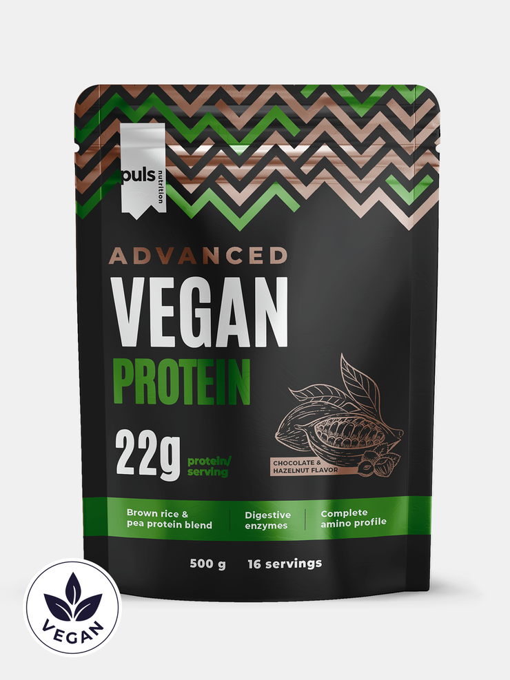 Advanced Vegan Proteiini Suklaa-hasselpähkinä 550 g