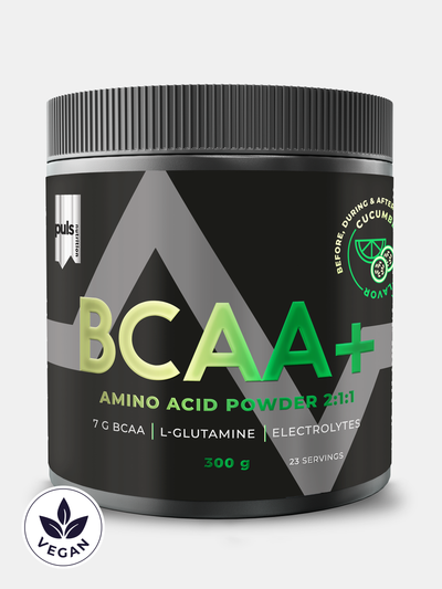 PULS Nutrition BCAA+ aminohappojauhe kurkku-lime 300g