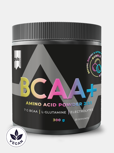 PULS Nutrition BCAA+ aminohappojauhe purkka 300g