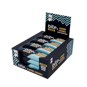 BITE+ Proteiinipatukka Almond caramel 50 g 12 kpl