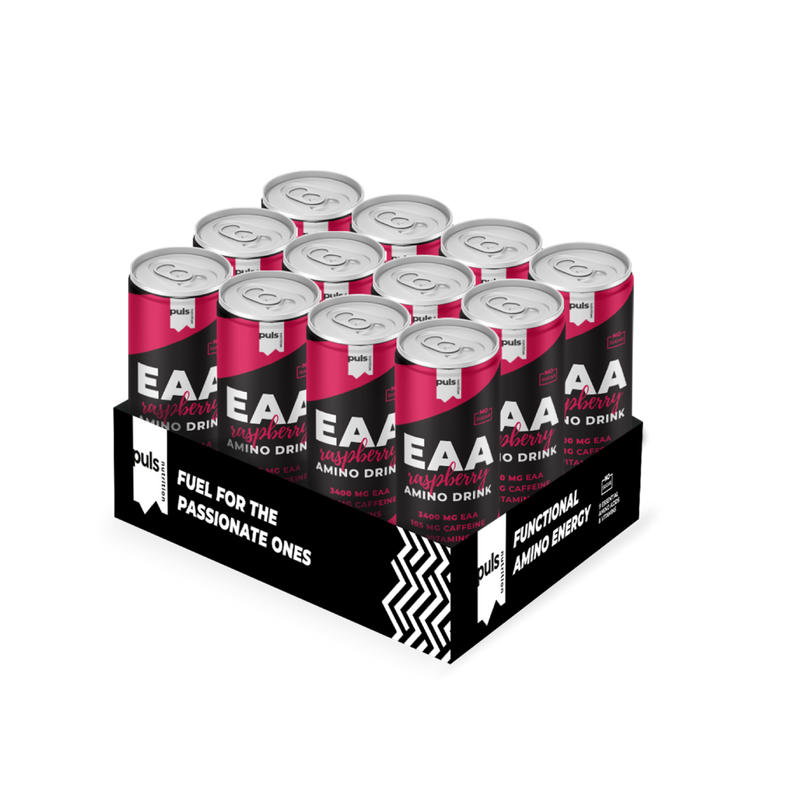 EAA Energiajuoma Vadelma 330 ml 12 kpl