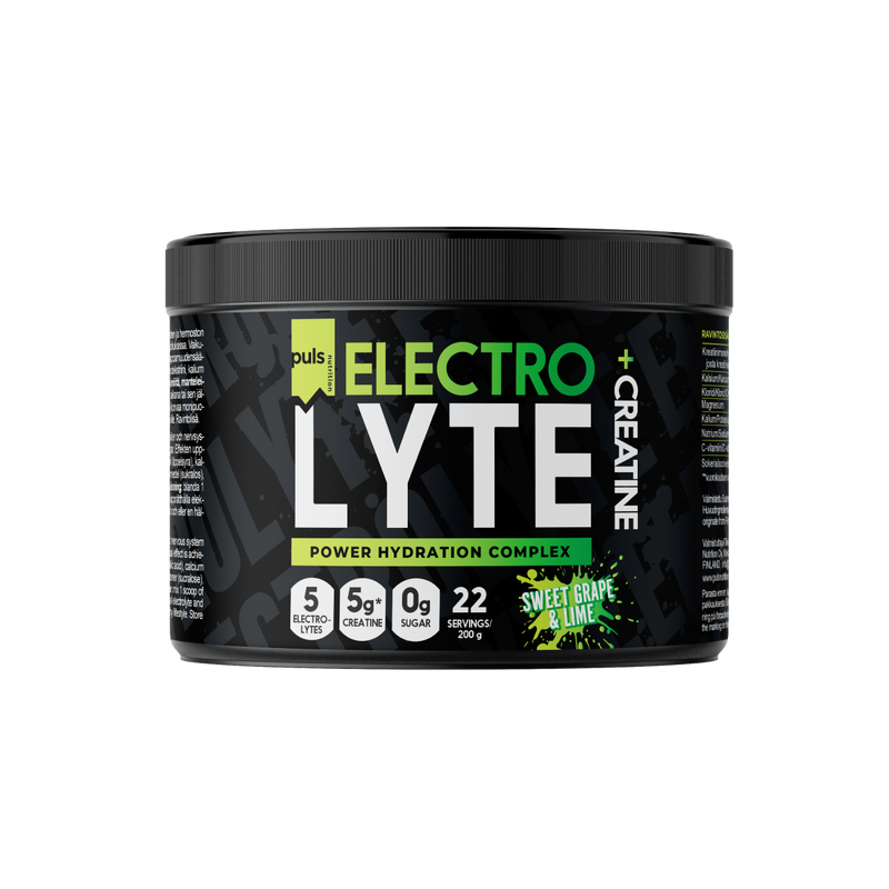 PULS Nutrition Elektrolyytti+ Kreatiini Sweet grape-lime 200 g