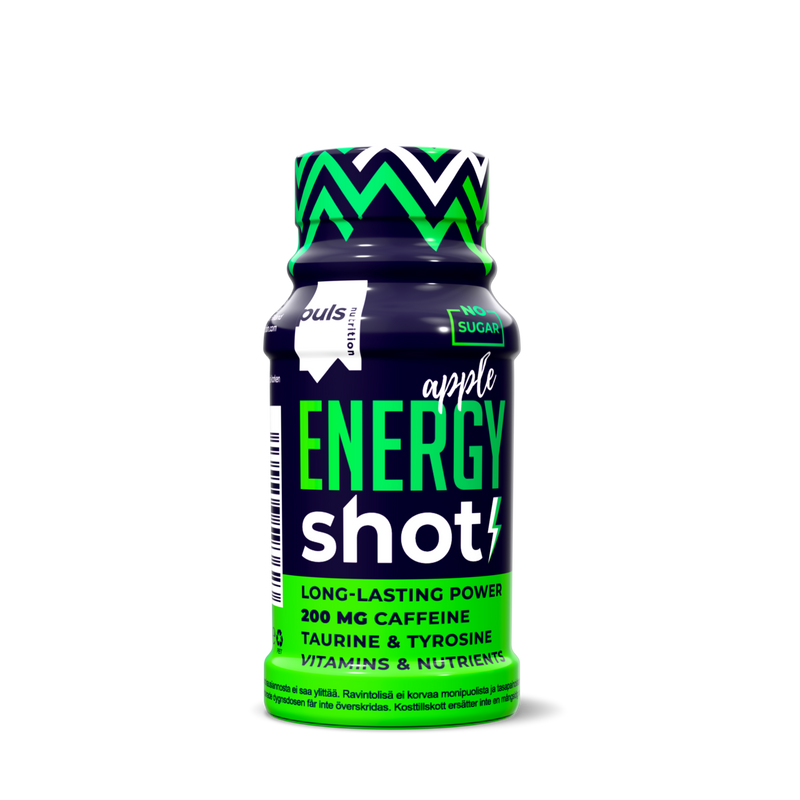  Pre-workout ja energiashotti mix box 60 ml x 6 kpl
