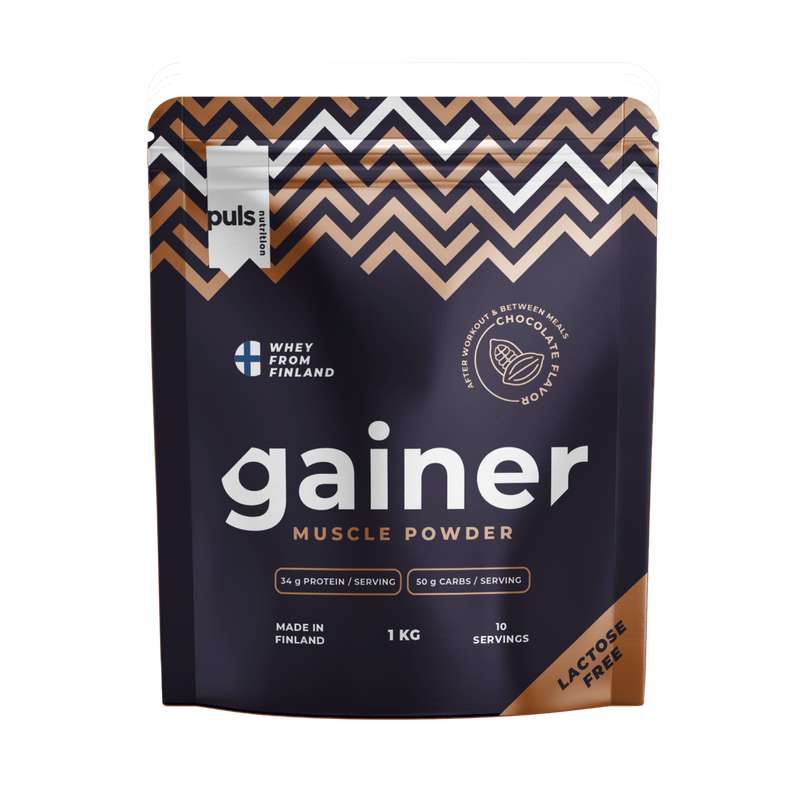 GAINER Suklaa 1kg LAKTOOSITON
