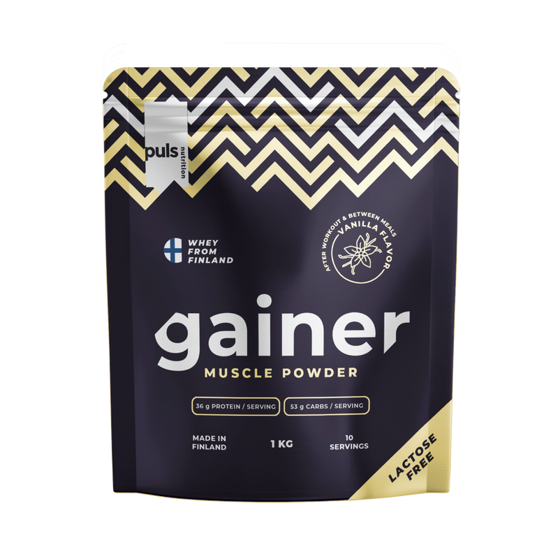 GAINER Vanilja 1kg LAKTOOSITON