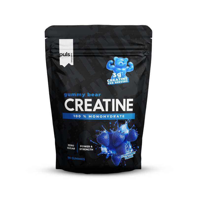 PULS Nutrition Kreatiini-nalle blue strawberry 90 gummies