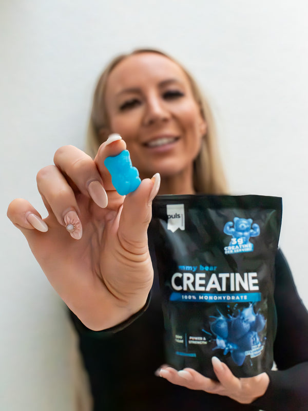 PULS Nutrition Kreatiini-nalle blue strawberry 90 gummies