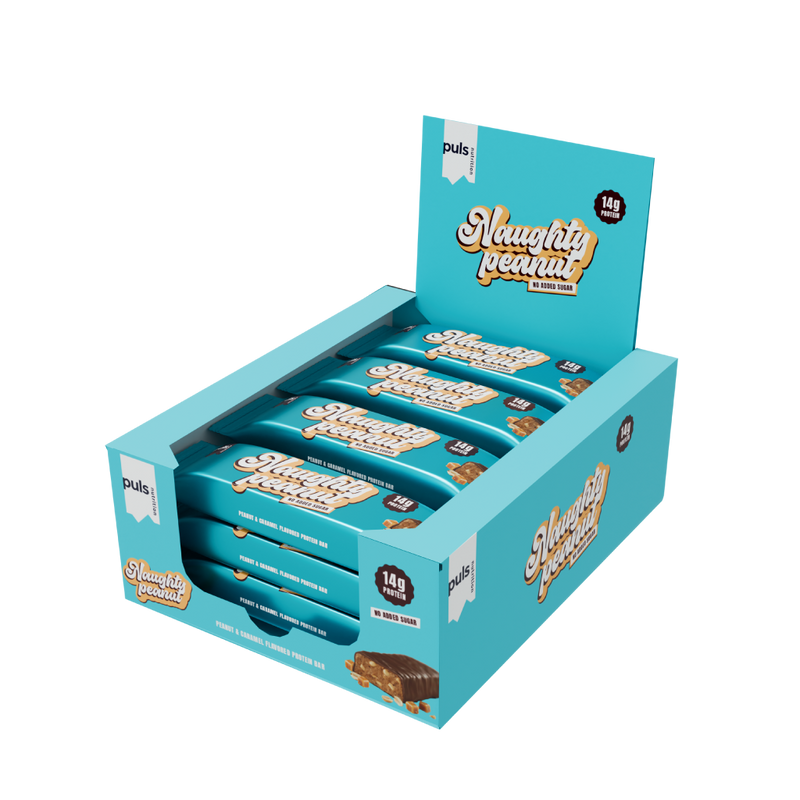 PULS Nutrition Naughty peanut proteiinipatukka 45 g laatikko 12 kpl