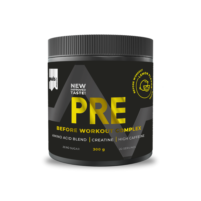 PULS Nutrition Pre-workout PWO-aminohappojauhe sitruuna 300 g