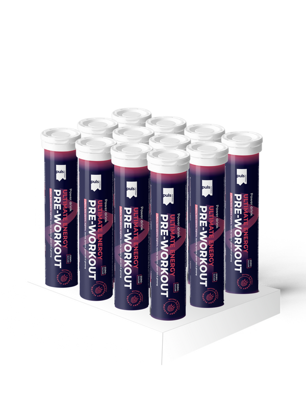 PRE-WORKOUT poretabletti Vadelma 12x 20 tablettia