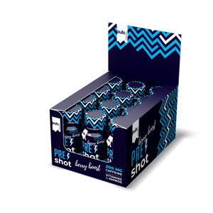 PRE-WORKOUT SHOT Berry boost 60 ml 12 kpl