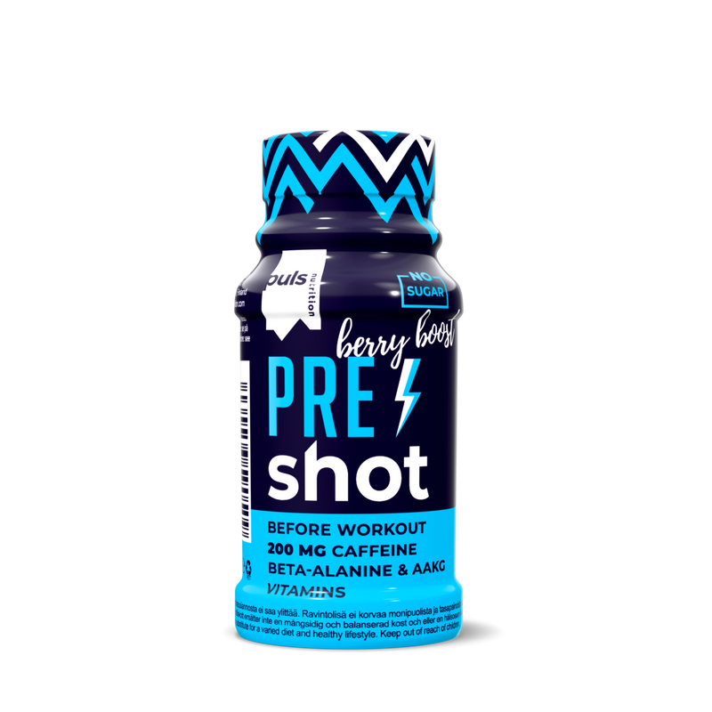 PRE-WORKOUT SHOT Berry boost 60 ml