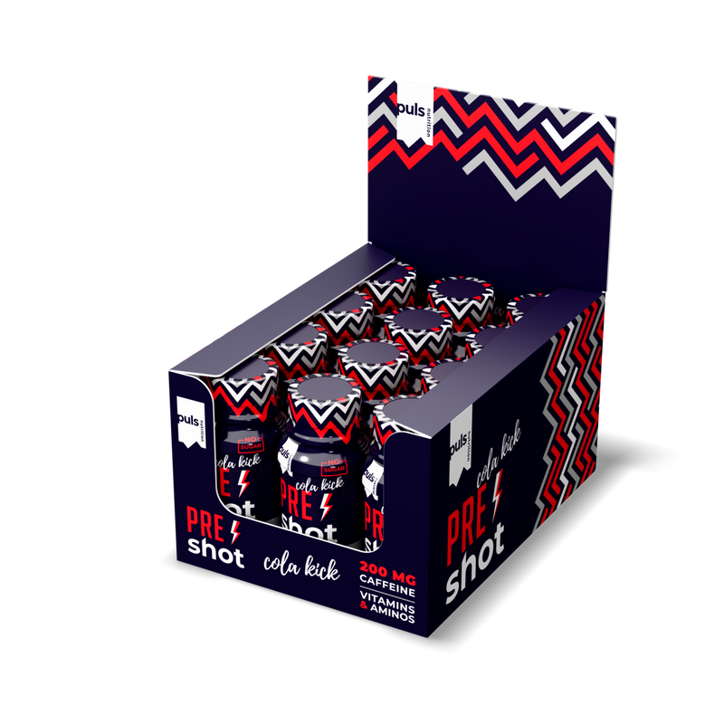 PRE-WORKOUT SHOT Cola kick 60 ml 12 kpl