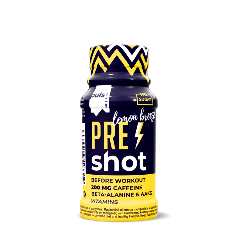 PRE-WORKOUT SHOT Lemon breeze 60 ml