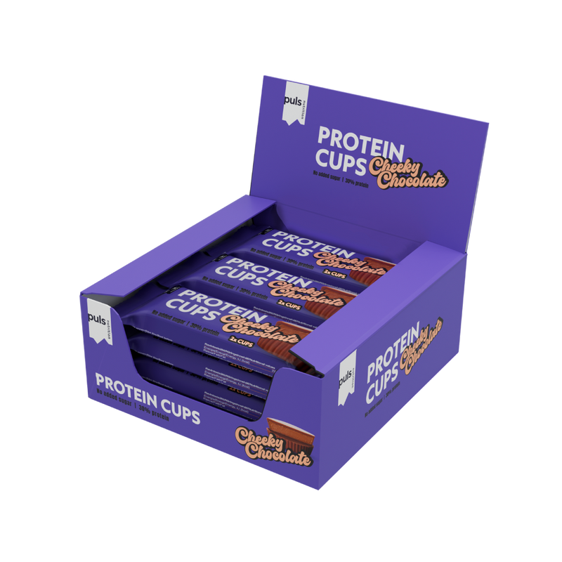 PULS Nutrition Protein cups proteiinikupit Cheeky chocolate 30g box 12 kpl