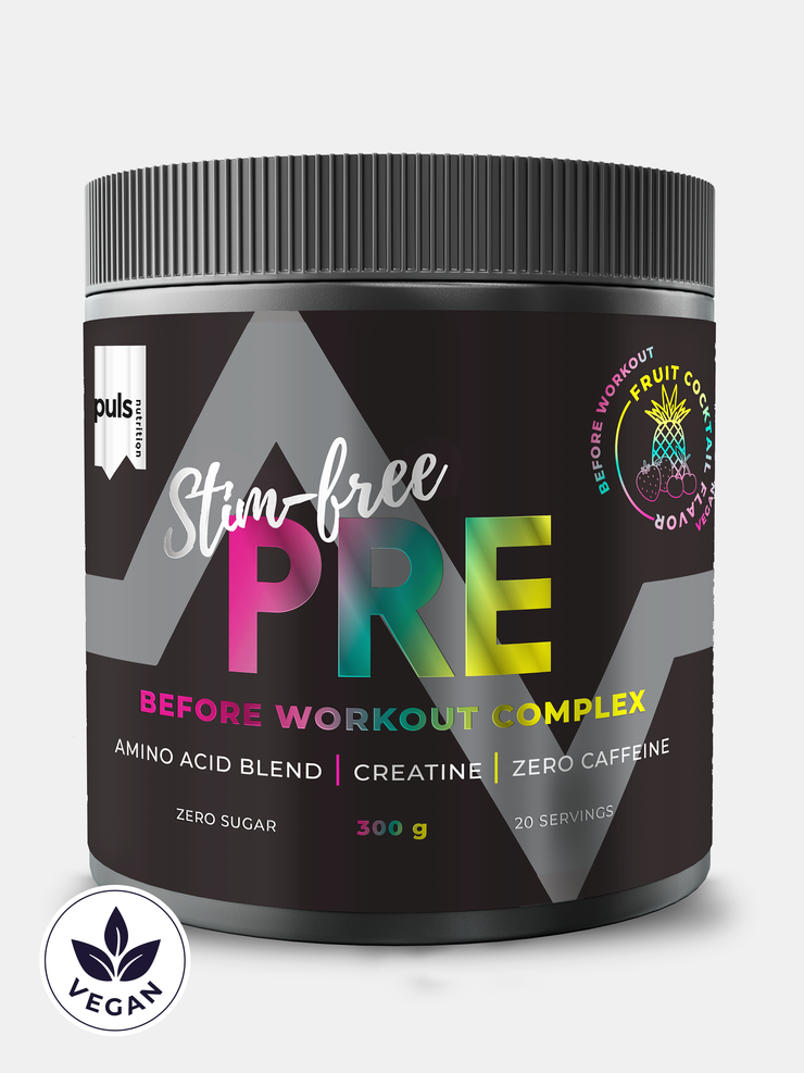 PULS Nutrition STIM-FREE PRE-workout aminohappojauhe fruit-cocktail 300g