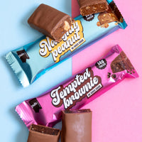 PULS Nutrition Tempted brownie ja Naughty peaunut proteiinipatukat
