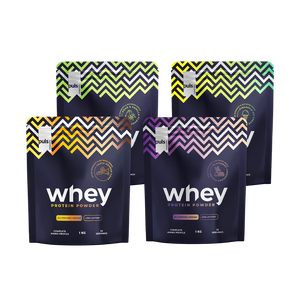 Mix&Match: 4 x WHEY Proteiini 1kg VÄHÄLAKTOOSINEN