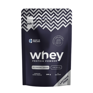 WHEY Proteiinijauhe Maustamaton 500 g Laktoositon