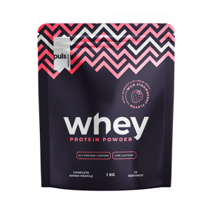 WHEY Proteiinijauhe Metsämansikka 1 kg 