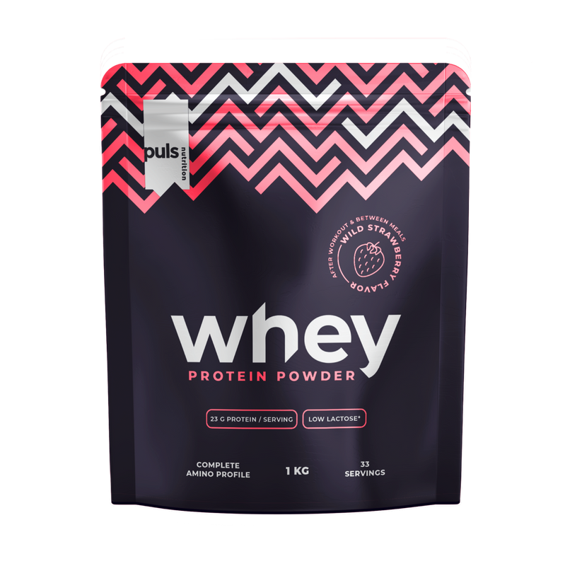 PULS Nutrition WHEY proteiinijauhe metsamansikka 1 kg