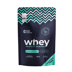 WHEY Proteiinijauhe Minttusuklaa 550g Laktoositon
