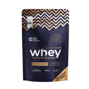WHEY Proteiinijauhe Jääkahvi +kofeiini 550g Laktoositon