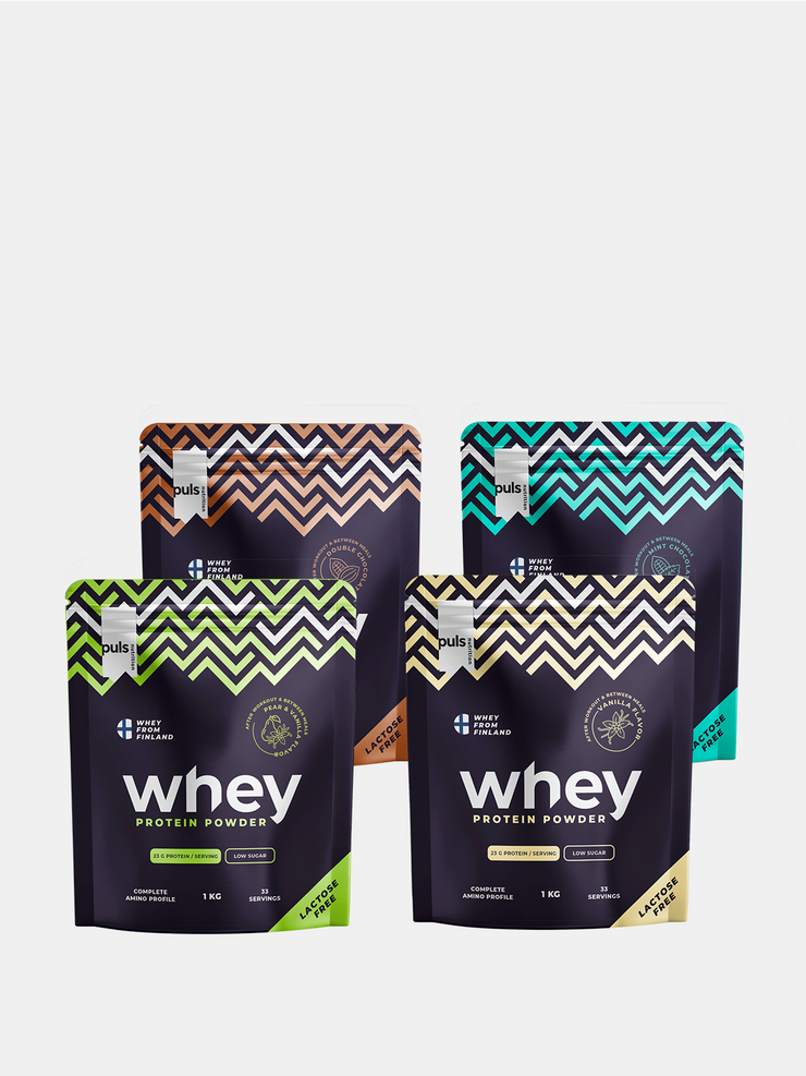 Mix&Match: 4 x WHEY Protein 1kg LACTOSE FREE