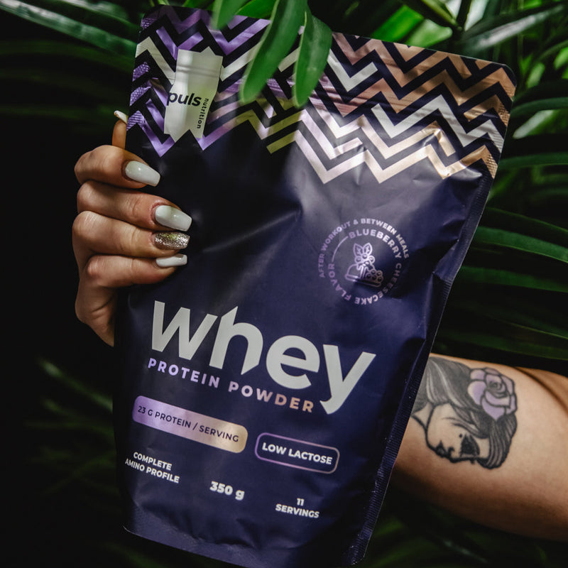 WHEY PROTEIN Blueberry Cheesecake 350g LOW LACTOSE