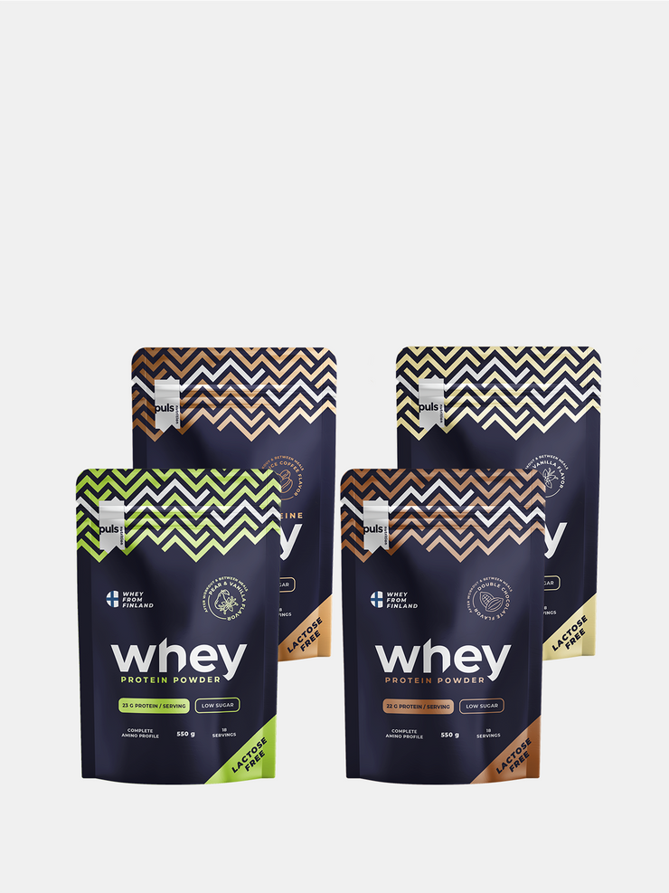 Mix&Match: 4 x WHEY Protein 550g LACTOSE FREE