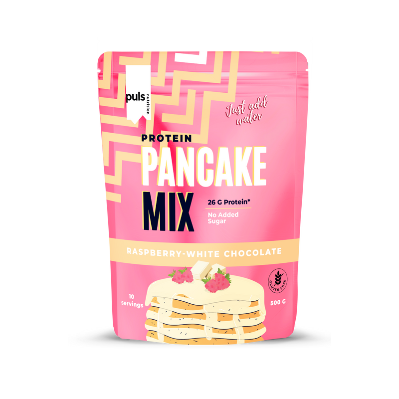 PULS Nutrition proteiini pannukakku mix vadelma-valkosuklaa 500g