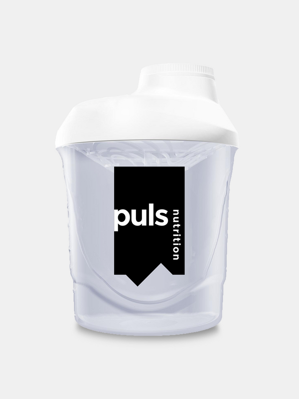 PULS Nutrition shaker white 300ml logo