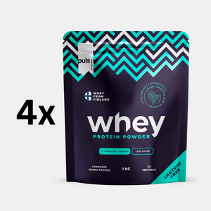 WHEY PROTEIINIJAUHE Minttusuklaa 4x1kg LAKTOOSITON